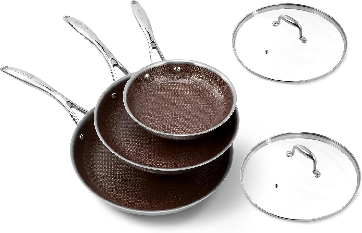 Deluxe 5pc Hybrid Nonstick Frying Pans Set With Lids: A Practical Guide to Everyday Cooking